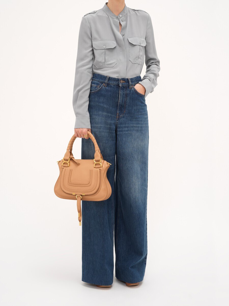 Small Marcie bag in grained leather - 10