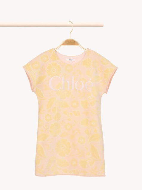 Vestido de manga corta infantil