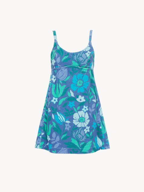 Minikleid mit schmalen Trägern aus Baumwolljersey