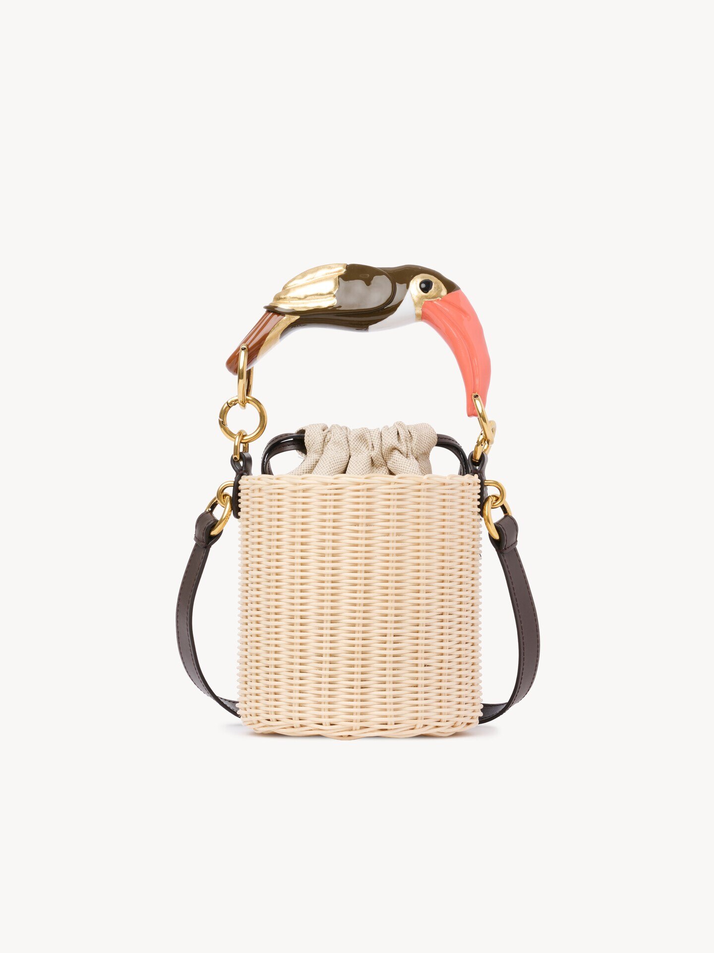 Chlo&eacute; Tropicus bucket bag in wicker - 4.0