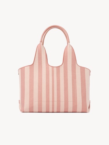 Chlo&eacute; Stripy east-west tote bag in jacquard - 5