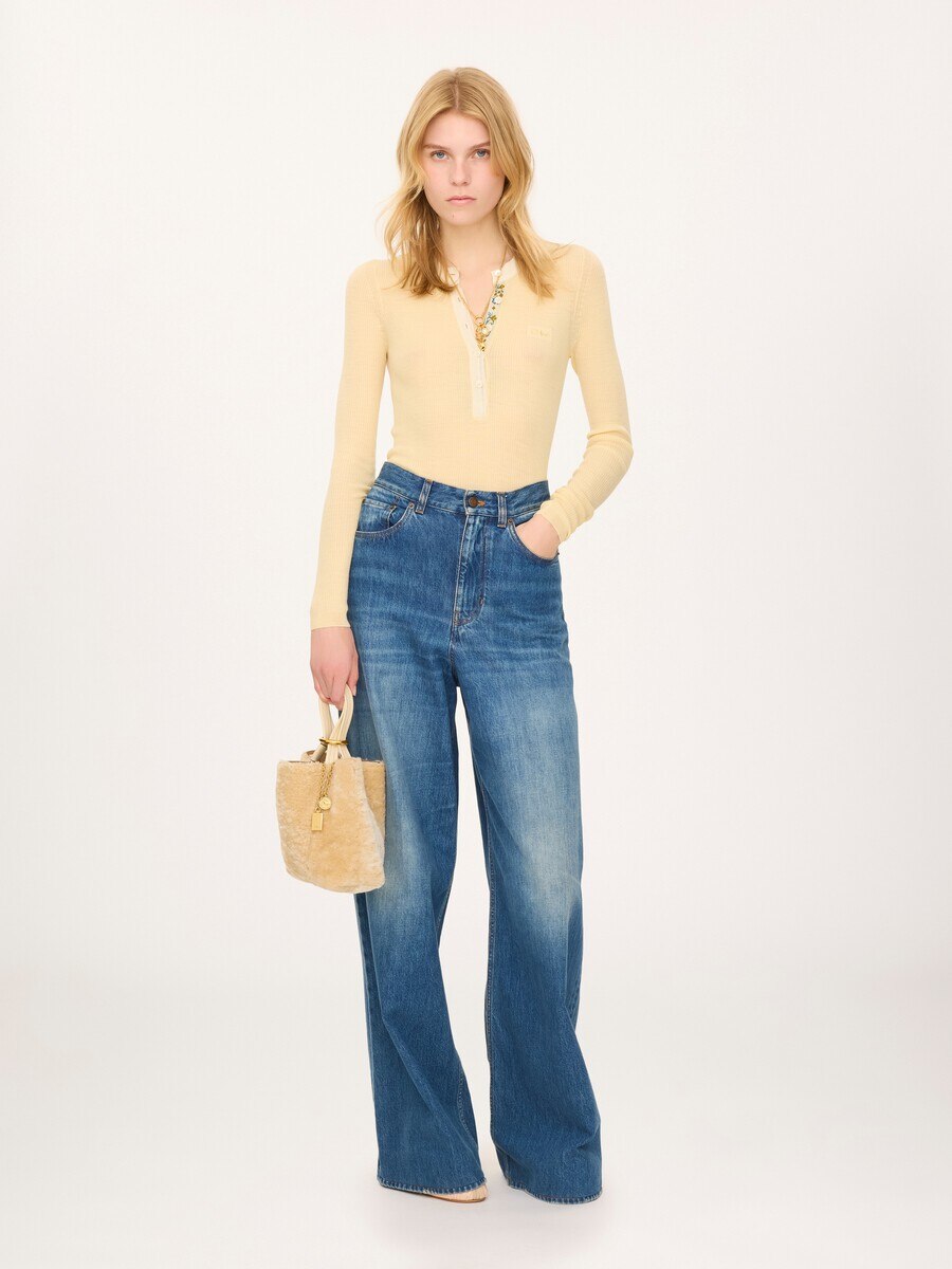Bolso tote Chlo&eacute; Spin peque&ntilde;o de cuero de borrego - 7