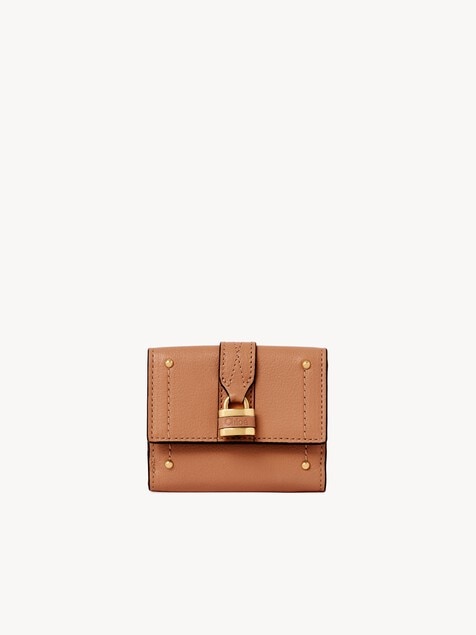 Dreifach klappbares Paddington Mini-Portemonnaie aus genarbtem Leder