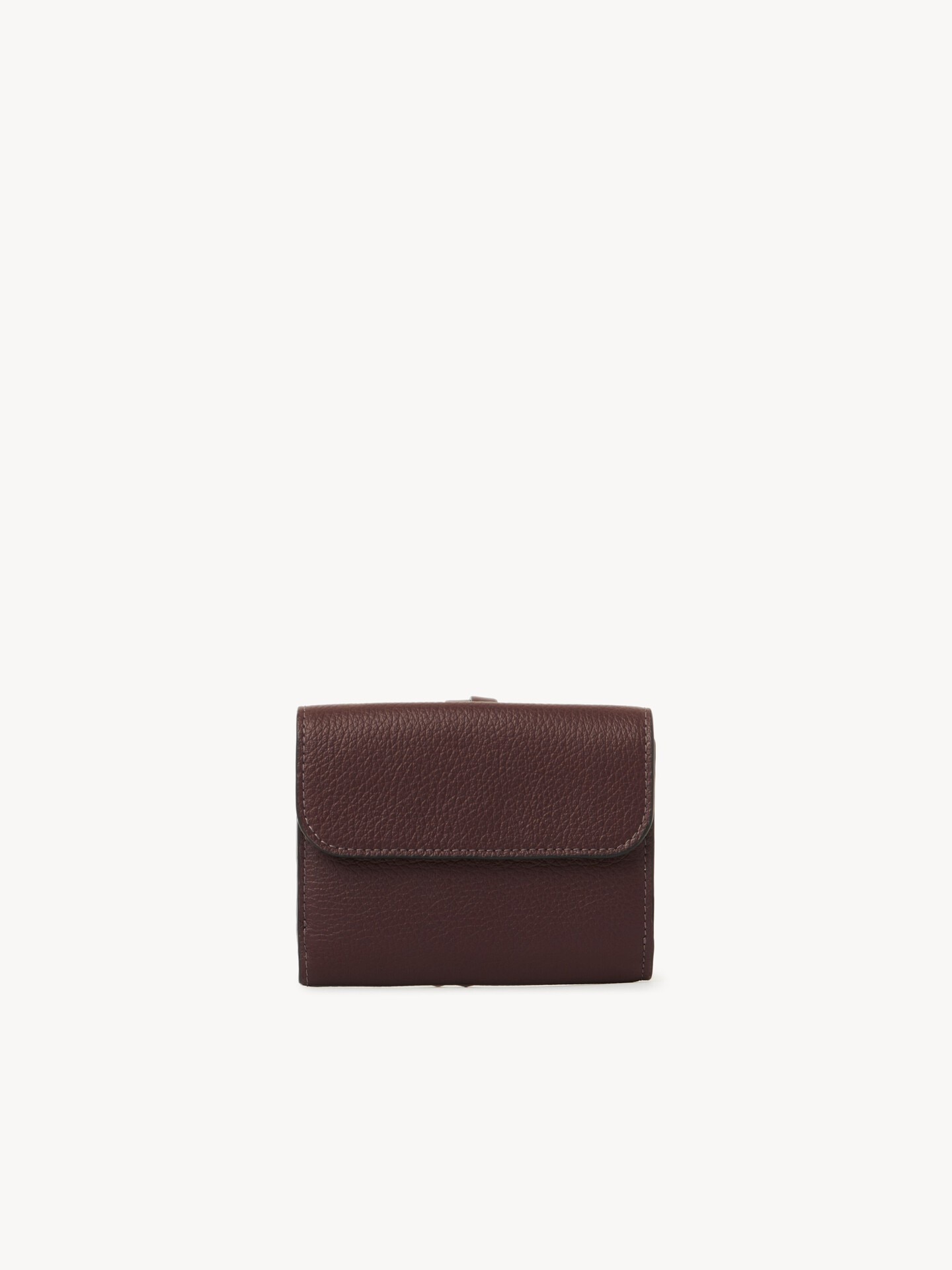 Petit portefeuille &agrave; trois volets Alphabet en cuir grain&eacute; - 4