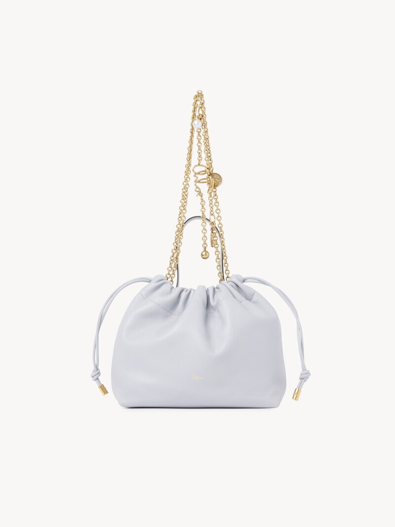 Small Chloé Icons shoulder bag with chain in soft leather by Chloé