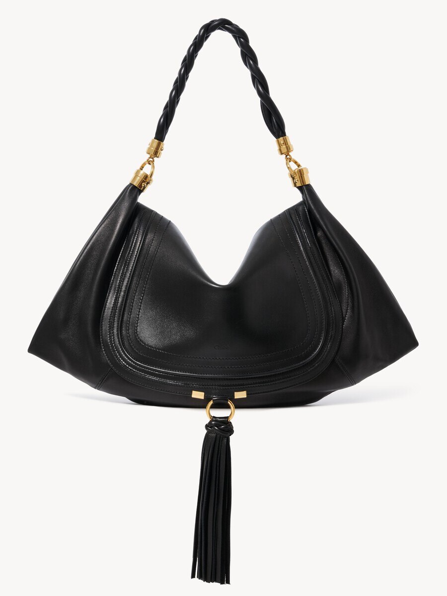 Large Marcie Foulard hobo bag in soft leather - 1