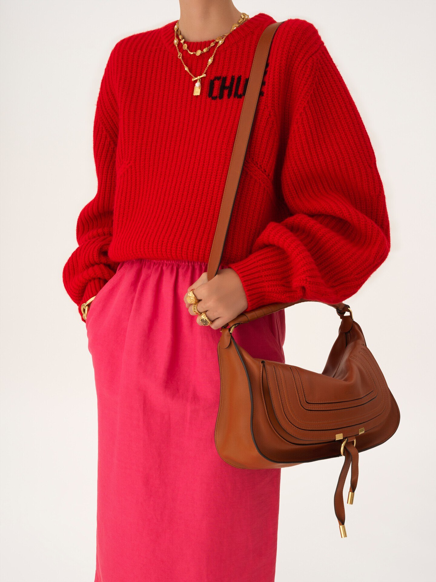Small Marcie shoulder bag in soft leather - 4