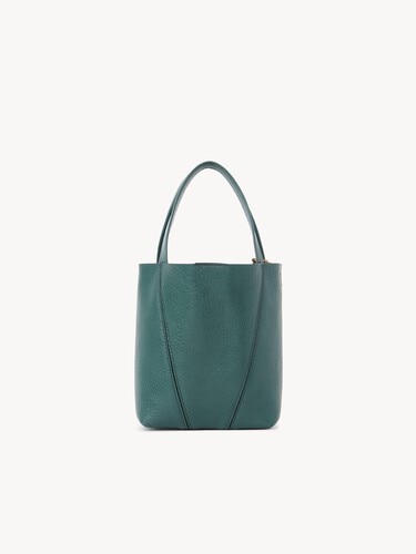 Small Chlo&eacute; Spin tote bag in grained leather - 4