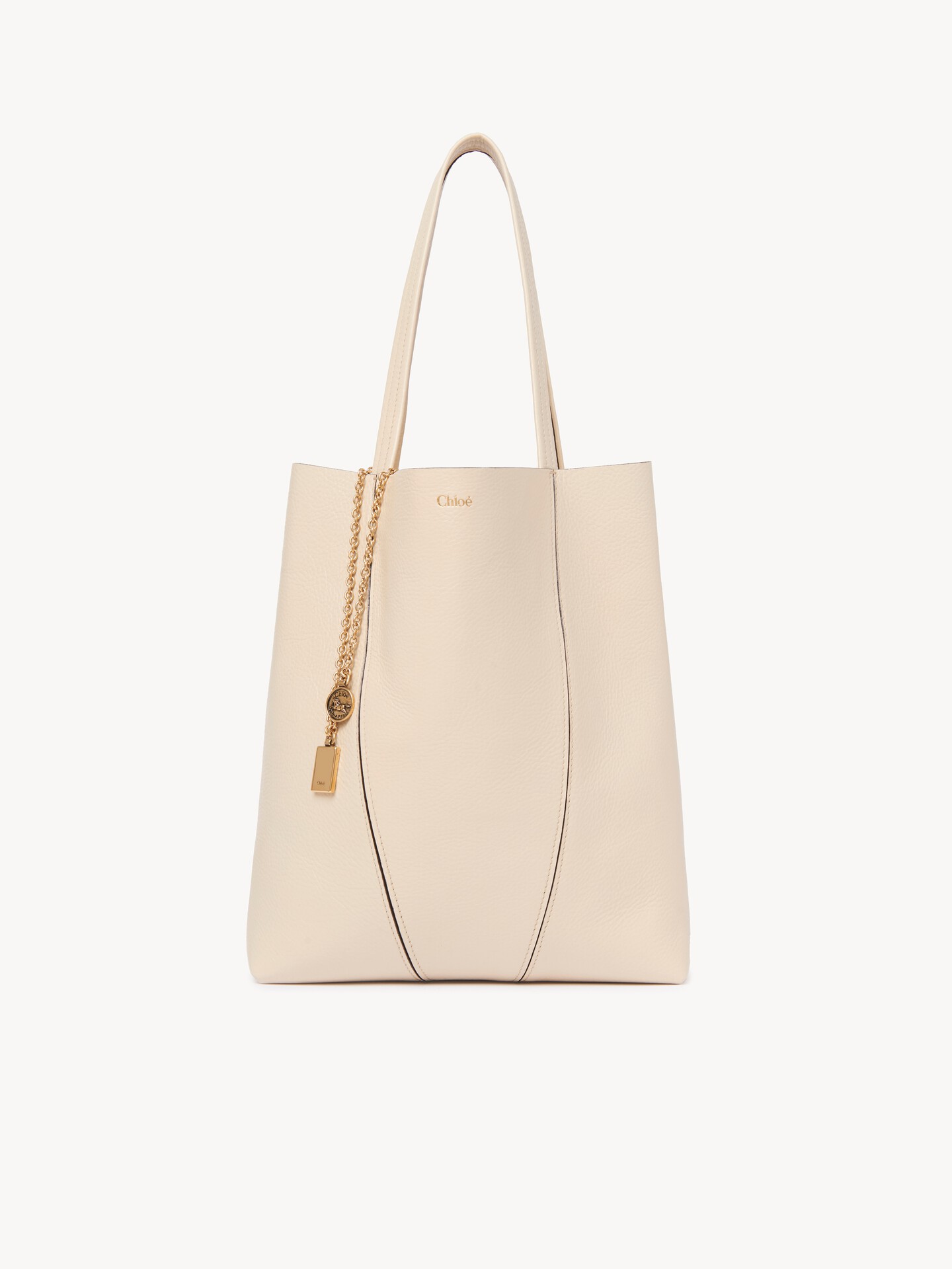 Chlo&eacute; Spin tote bag in grained leather - 1