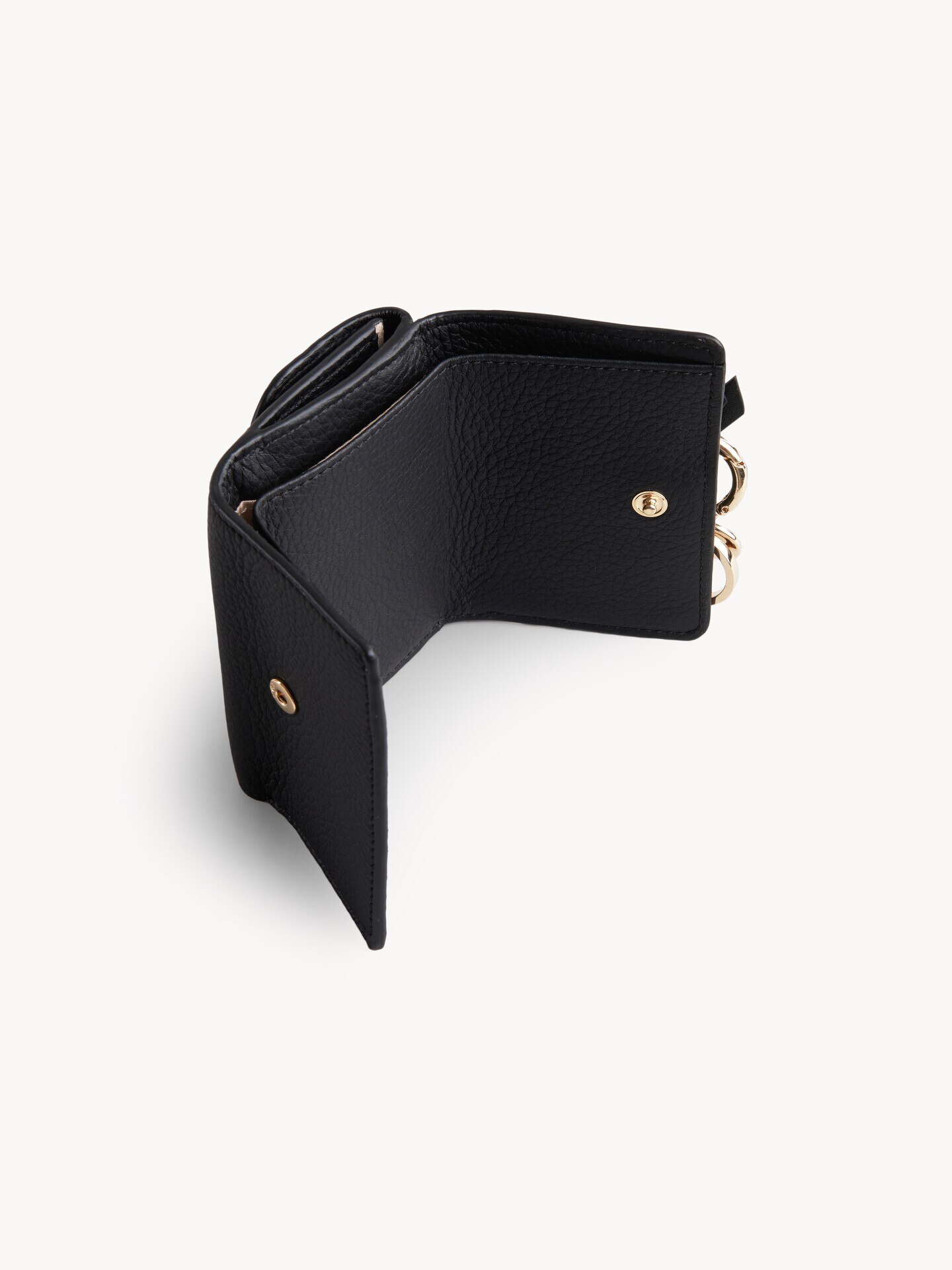 Mini Alphabet tri-fold in grained leather - 2.0