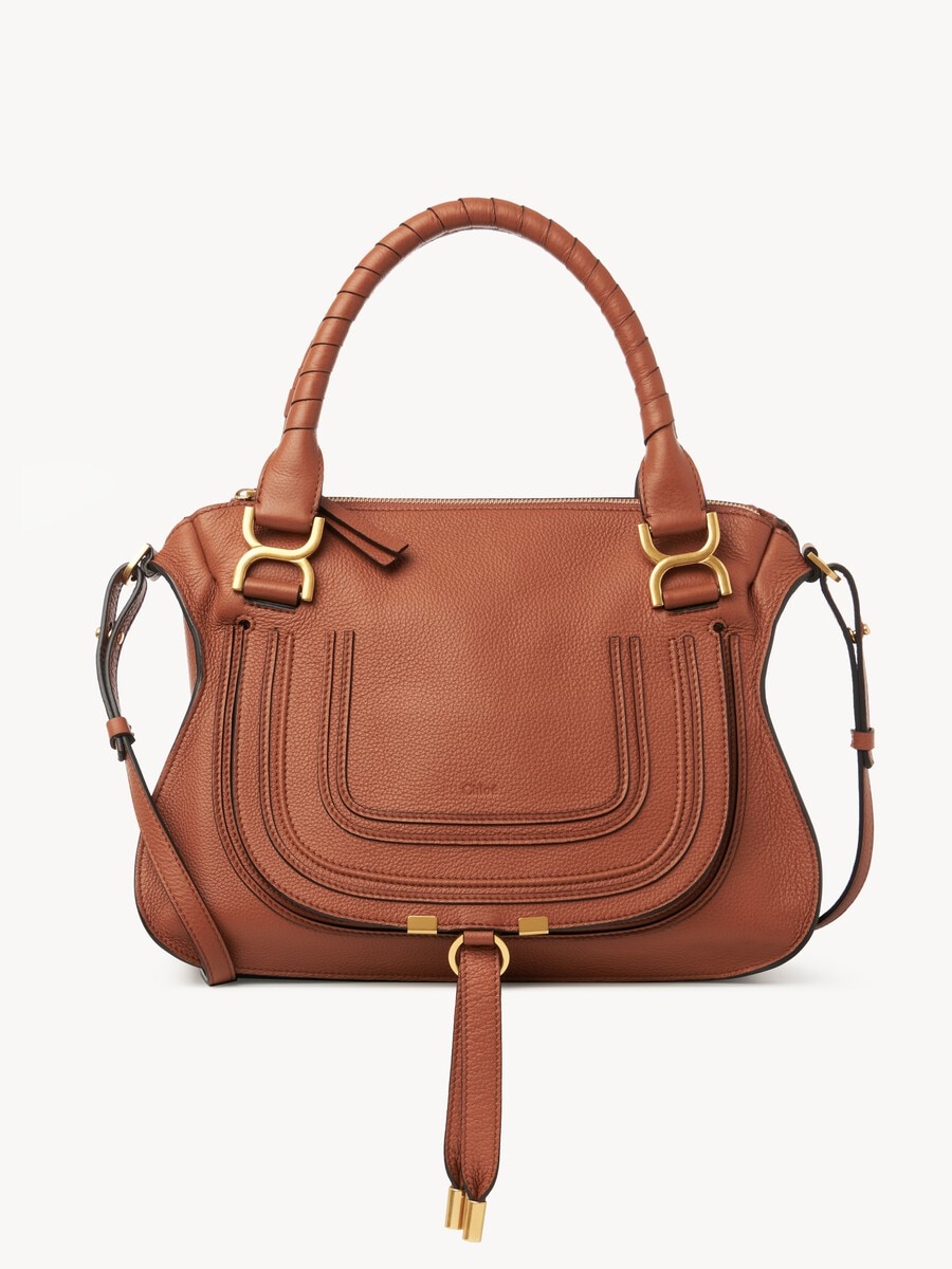 Sac Marcie en cuir grain&eacute; - 1