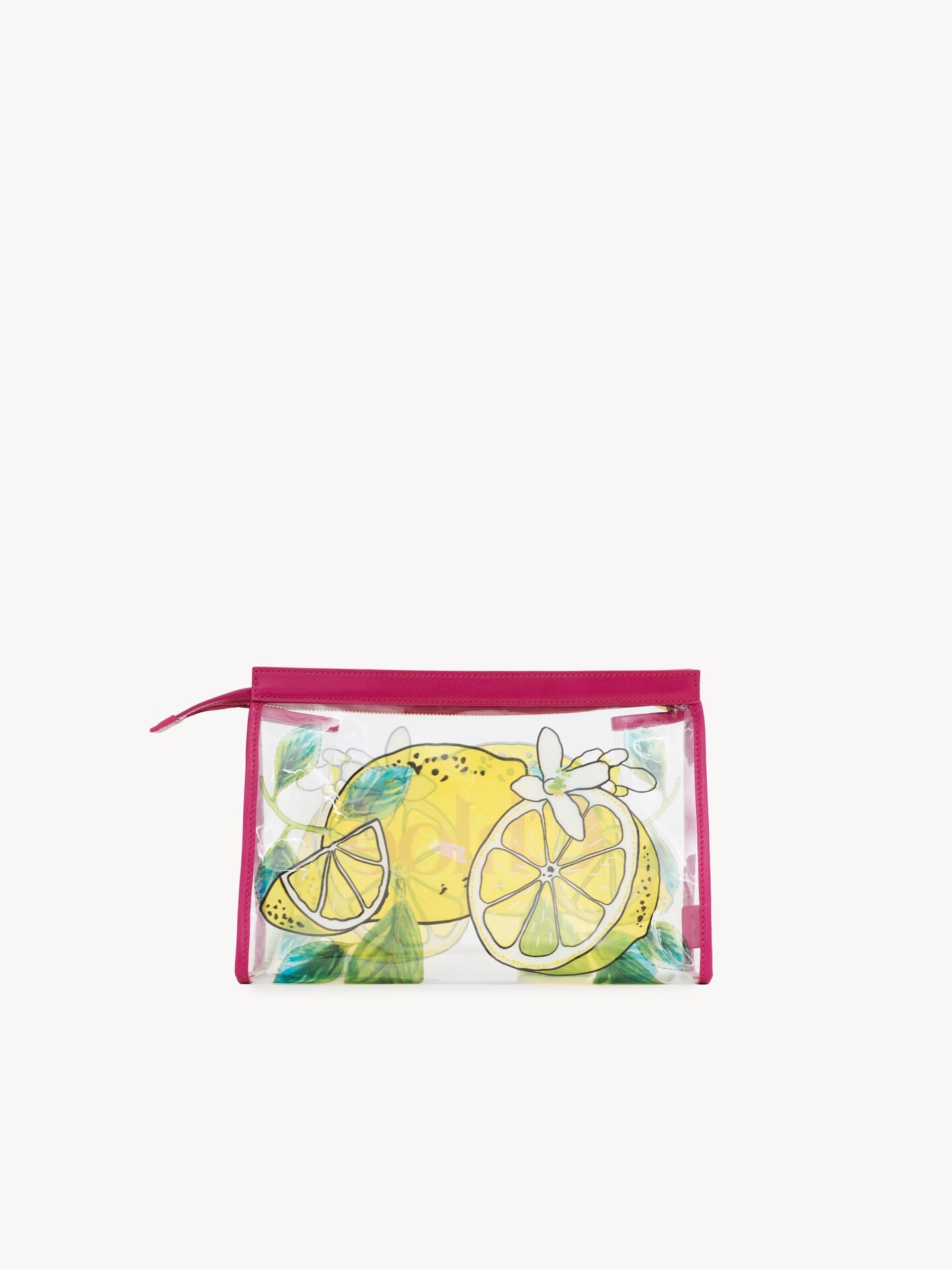 Pochette zipp&eacute;e Chlo&eacute; Soleil en TPU &agrave; imprim&eacute; citron - 4.0