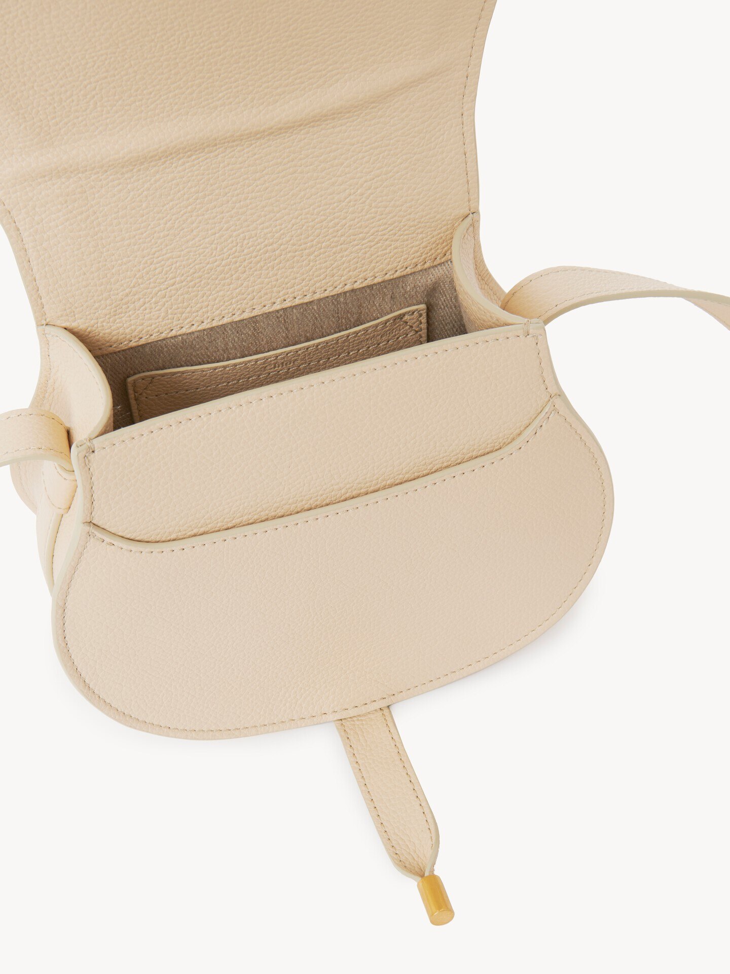 Small Marcie saddle bag in grained leather - 6