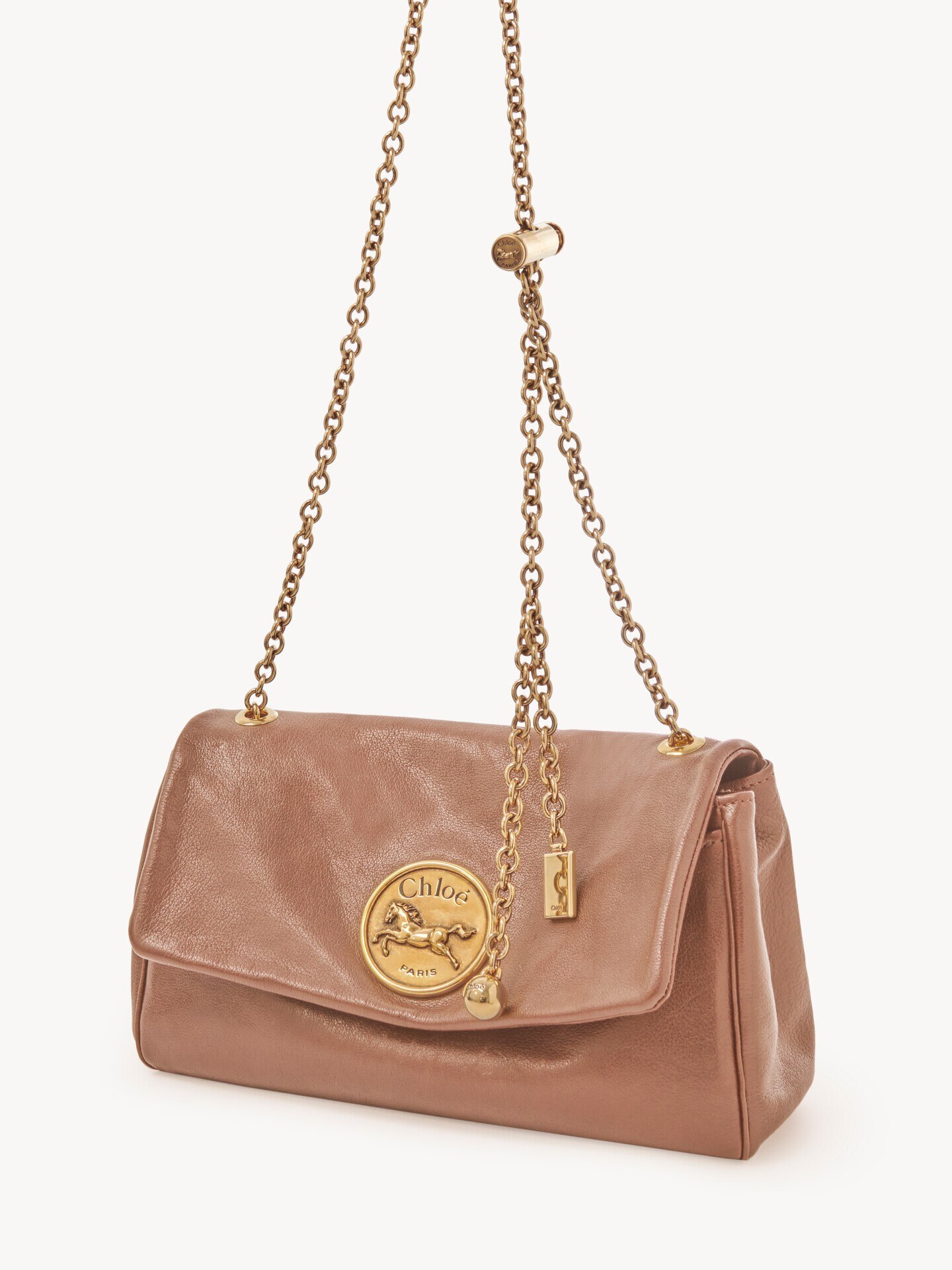 Chlo&eacute; Heritage shoulder bag in grained leather - 3.0