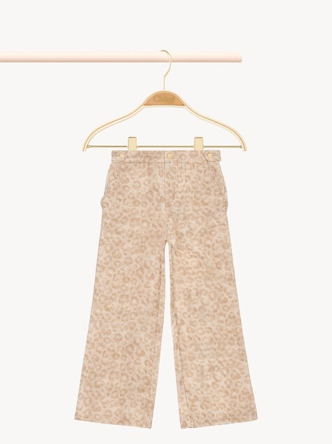 Kids' leopard-print pants