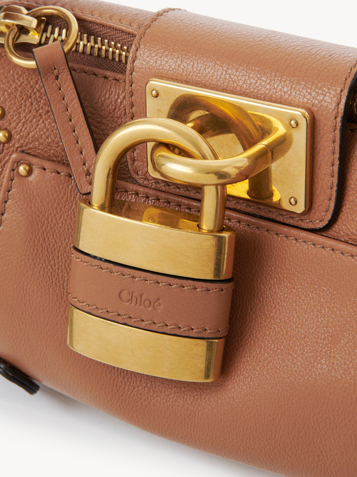 Small Paddington chain bag in grained leather - 8