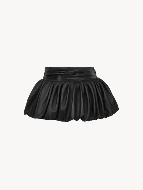 Peplum belt in leather