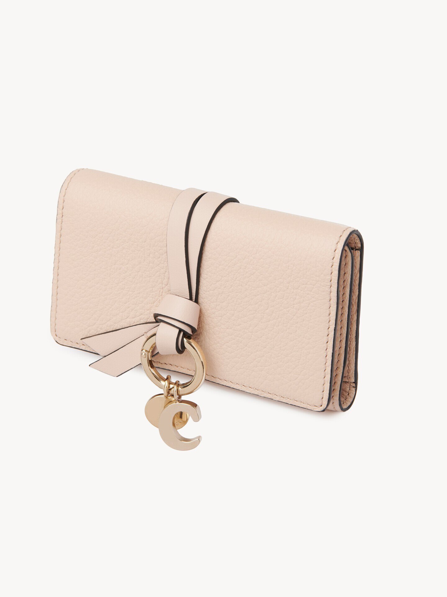 Alphabet key case in grained leather - 5