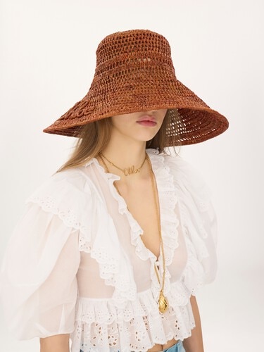 The Chlo&eacute; Raffia capeline hat - 3