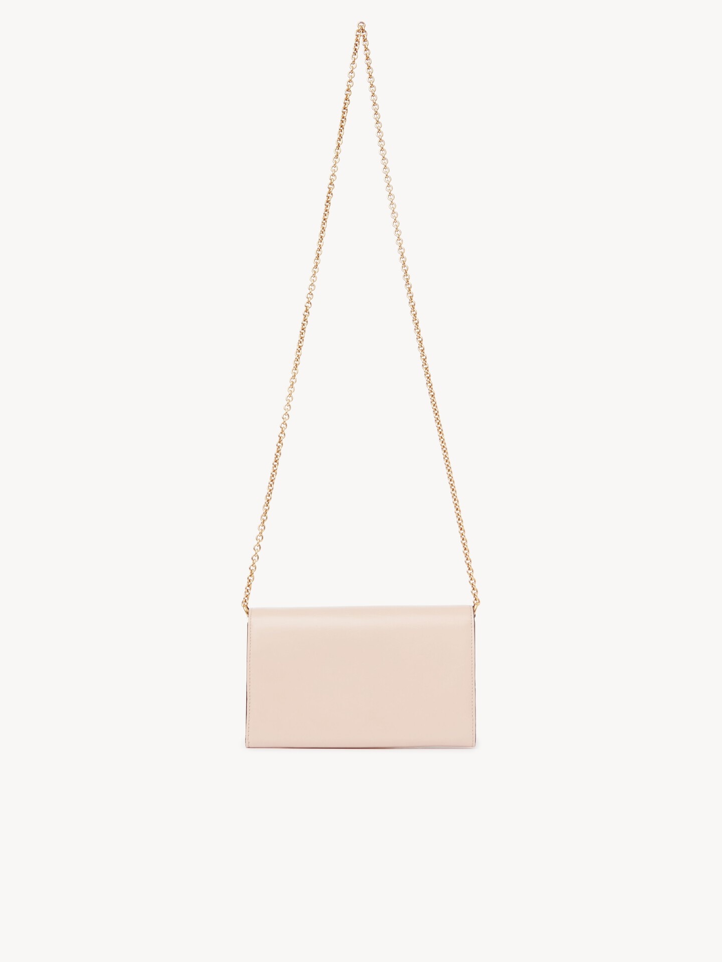 Chlo&eacute; Iconic flap wallet on chain in shiny leather - 5