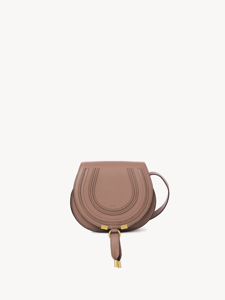Bolso saddle peque&ntilde;o Marcie de cuero granulado - 2