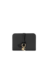 グレインレザー製Alphabet バイフォールドウォレット 紫 - Chloé