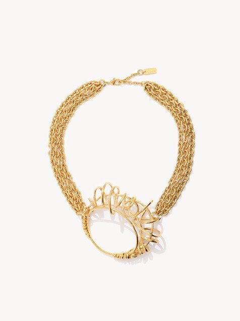 The Chlo&eacute; Tulip scarf necklace
