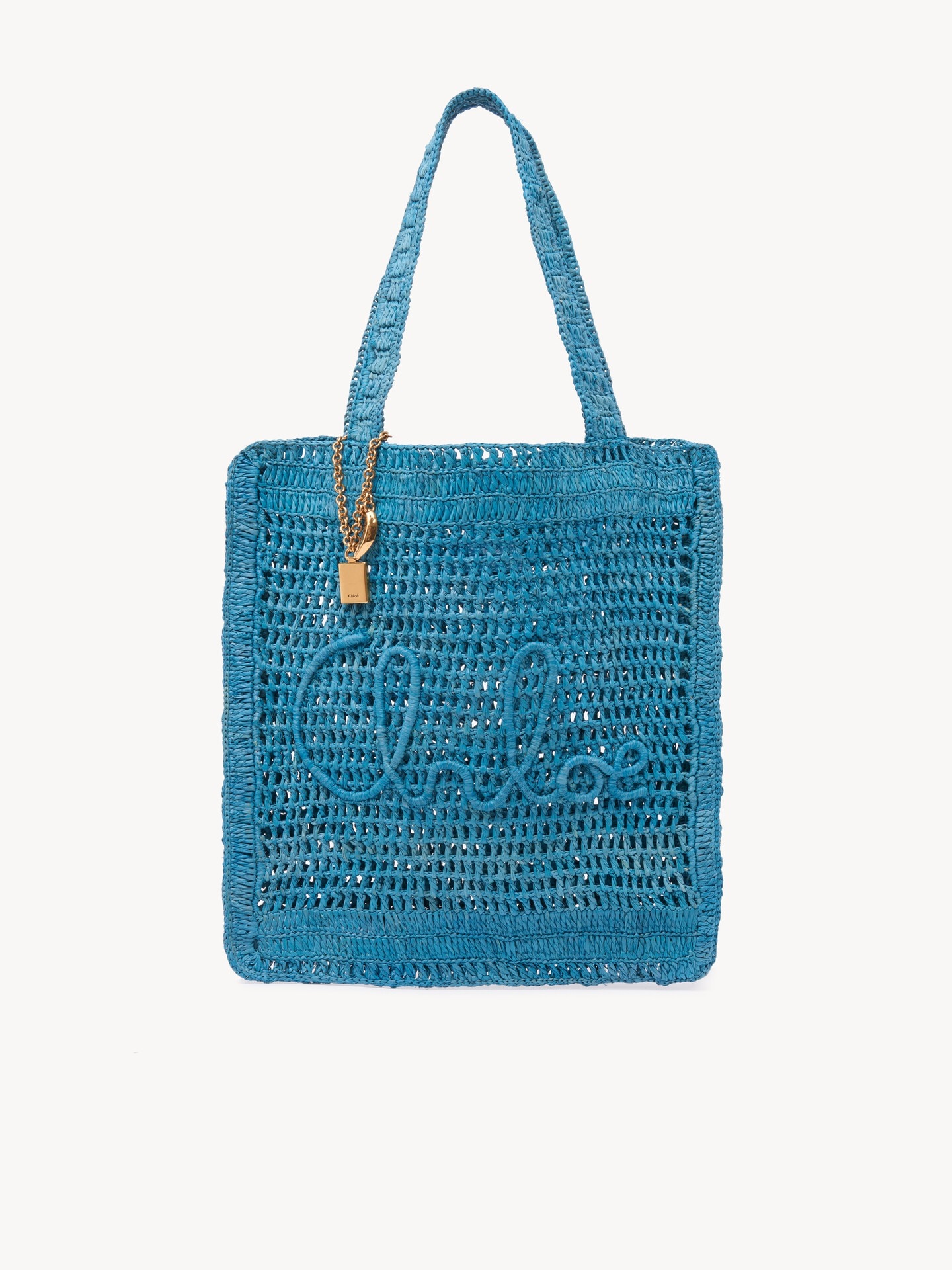 Summer Banana tote bag in raffia - 1