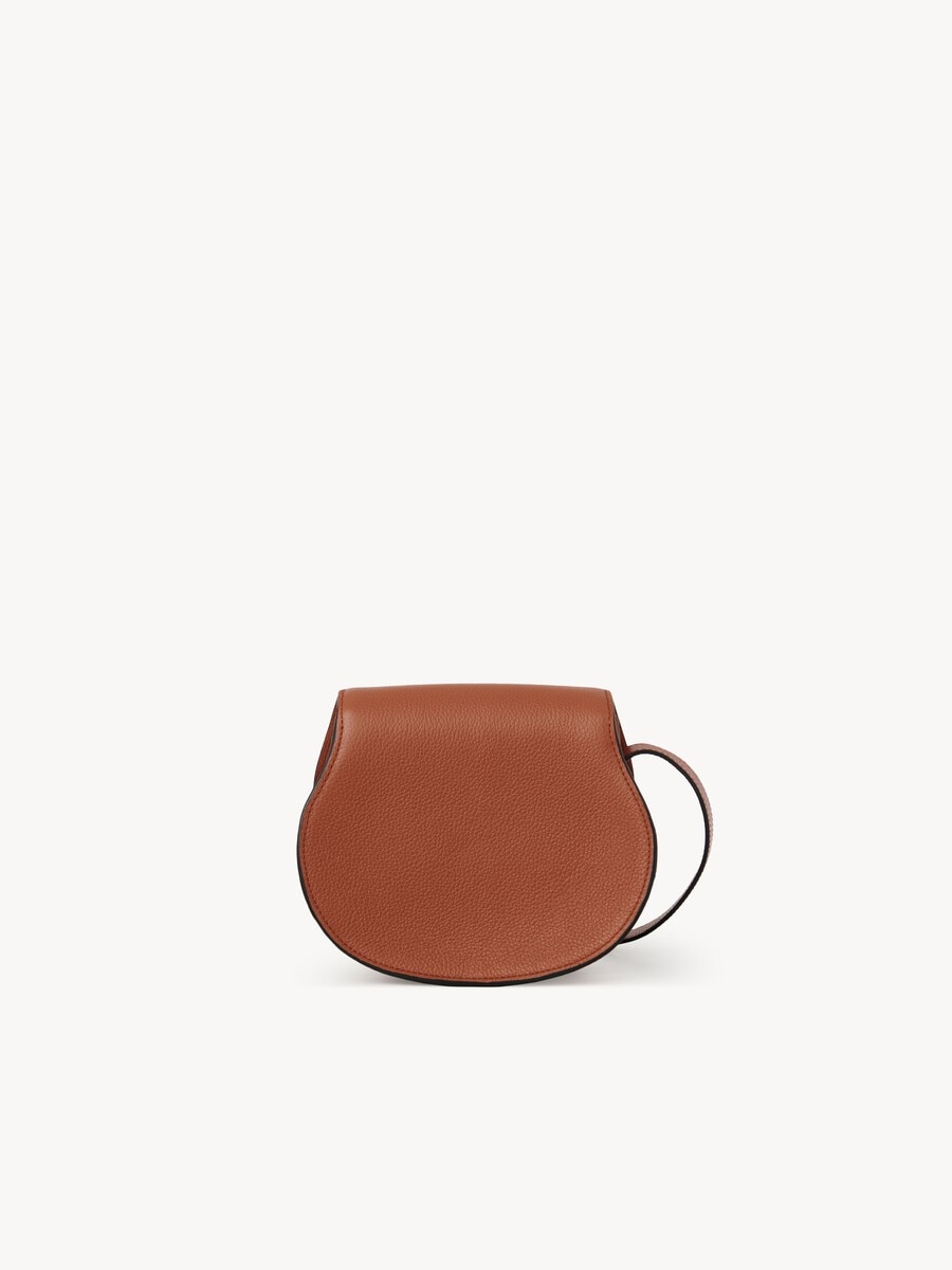 Small Marcie saddle bag in grained leather - 4