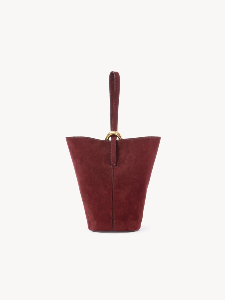 Small Eden Treasures wristlet bucket bag in suede leather - 4
