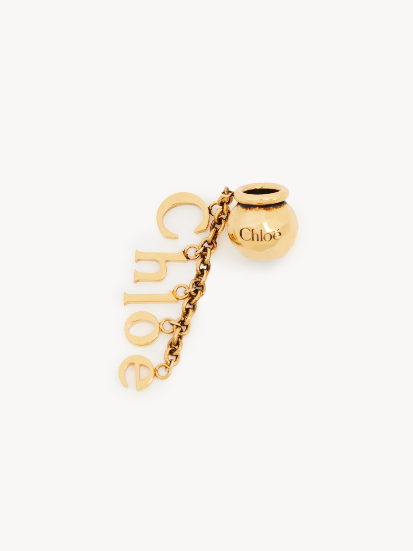 Charm Sphere Chlo&eacute; Letters Dice para Bracelet bag de lat&oacute;n - 1