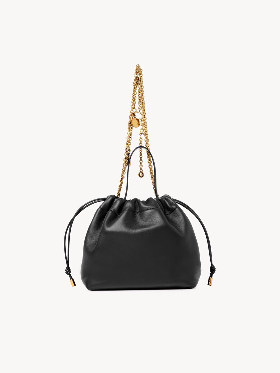 Small Chlo&eacute; Icons shoulder bag with chain in soft leather - 3