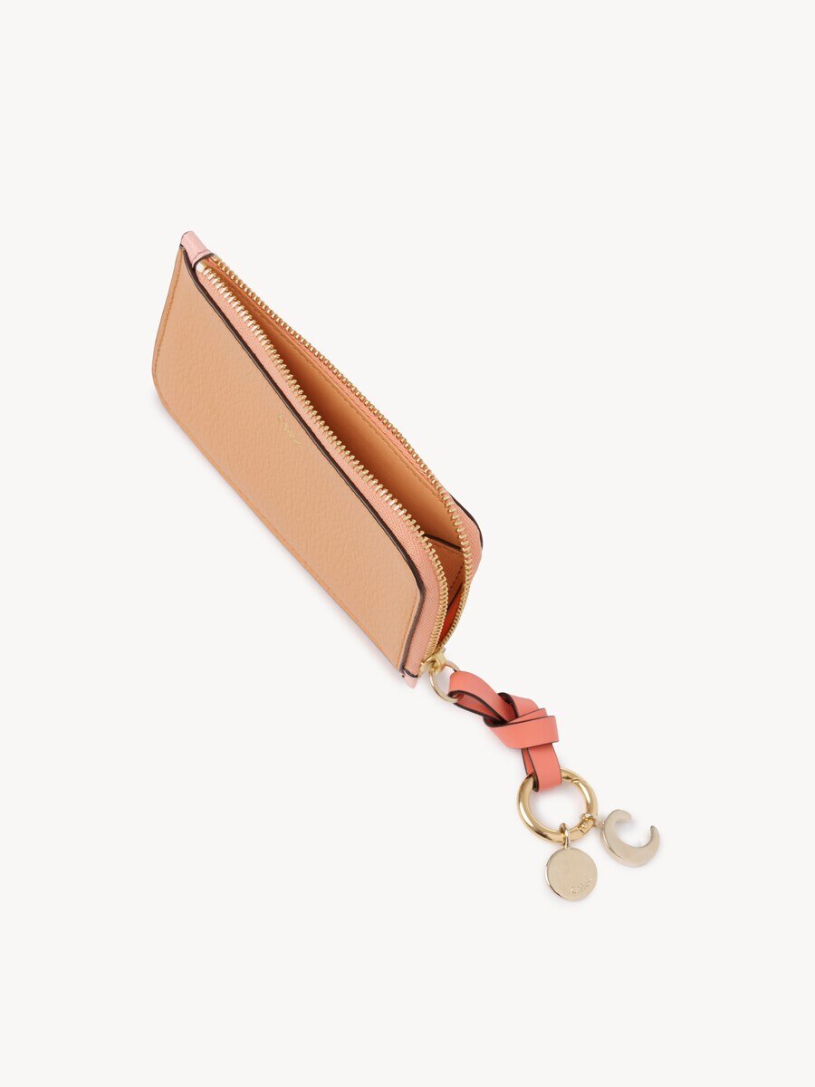Alphabet wallet in grained leather - 5