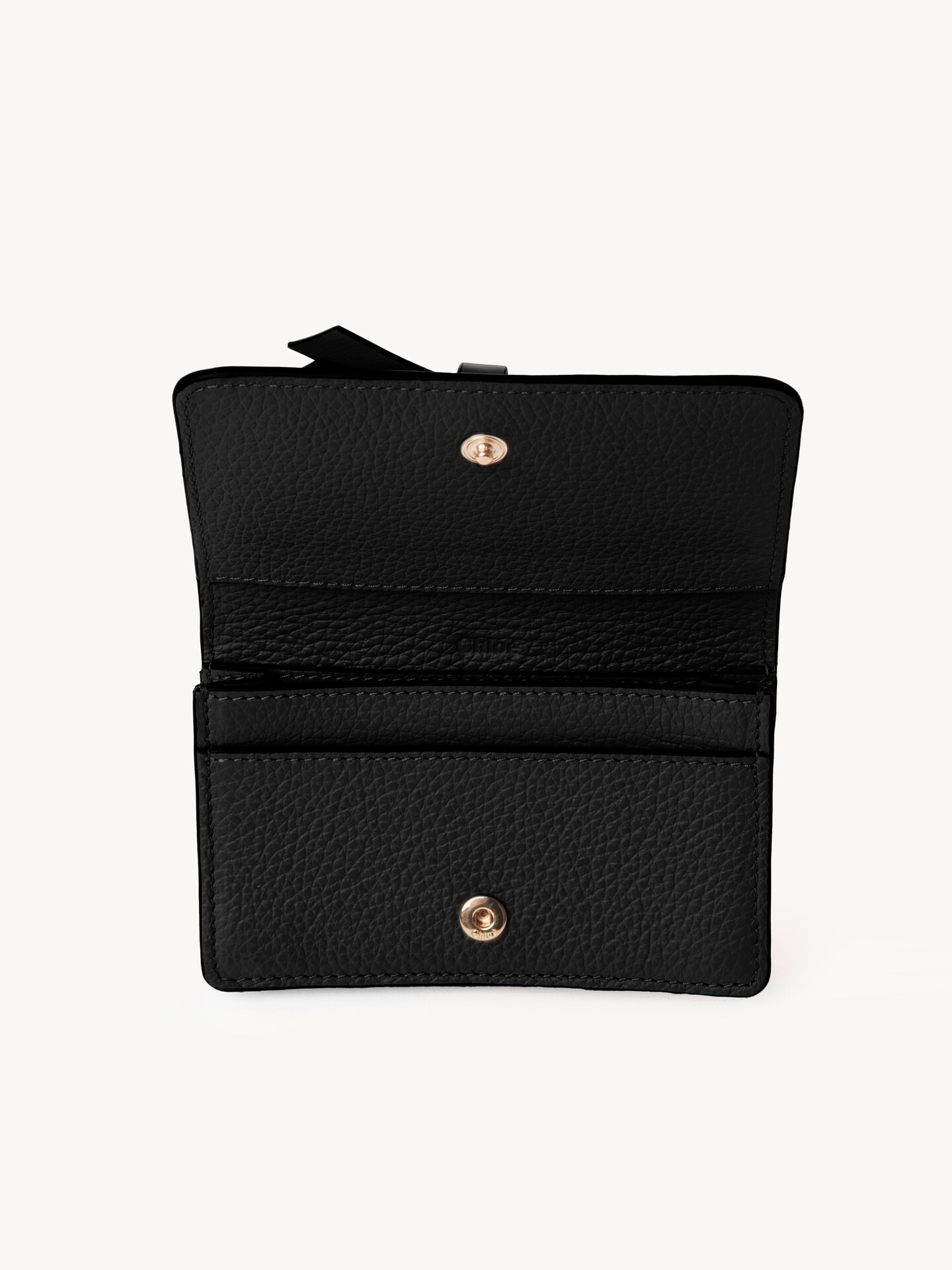 Alphabet card holder in grained leather - 3.0