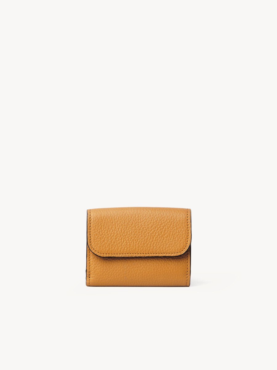Mini Alphabet tri-fold in grained leather - 2