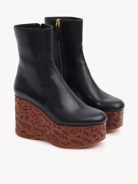 Bottines compens&eacute;es Maxime