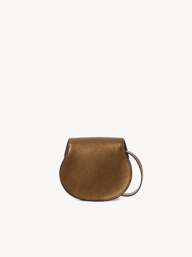 Small Marcie saddle bag in metallic leather - 7
