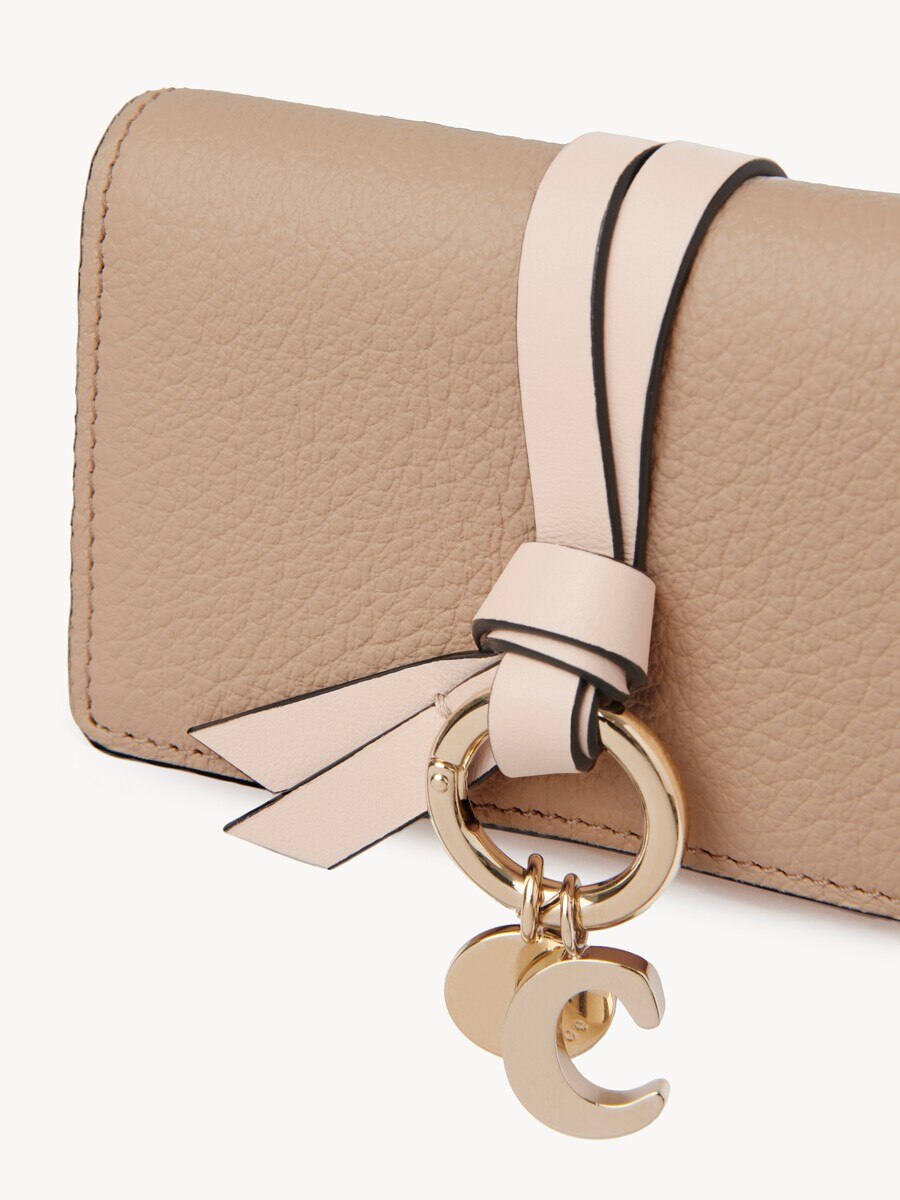 Alphabet key case in grained leather - 3
