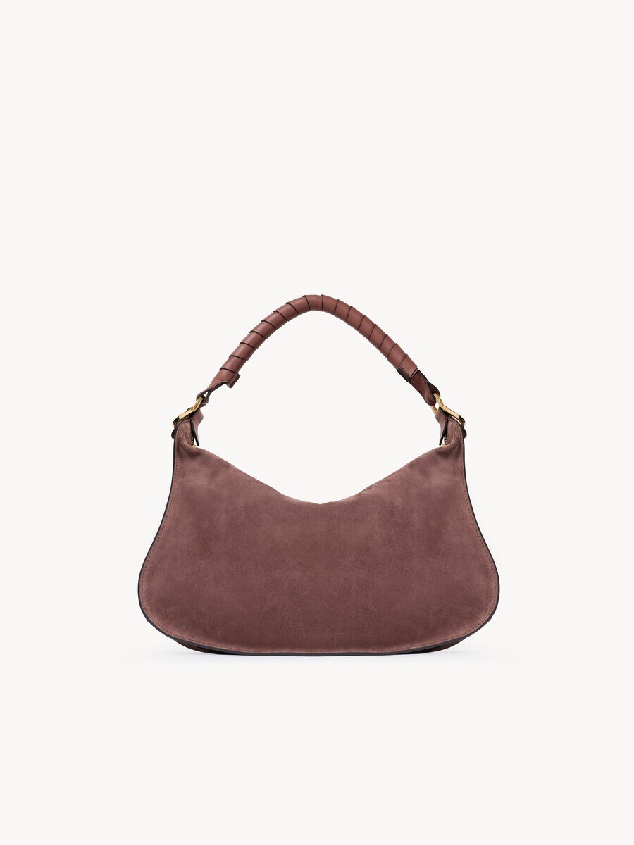 Small Marcie shoulder bag in suede leather - 6