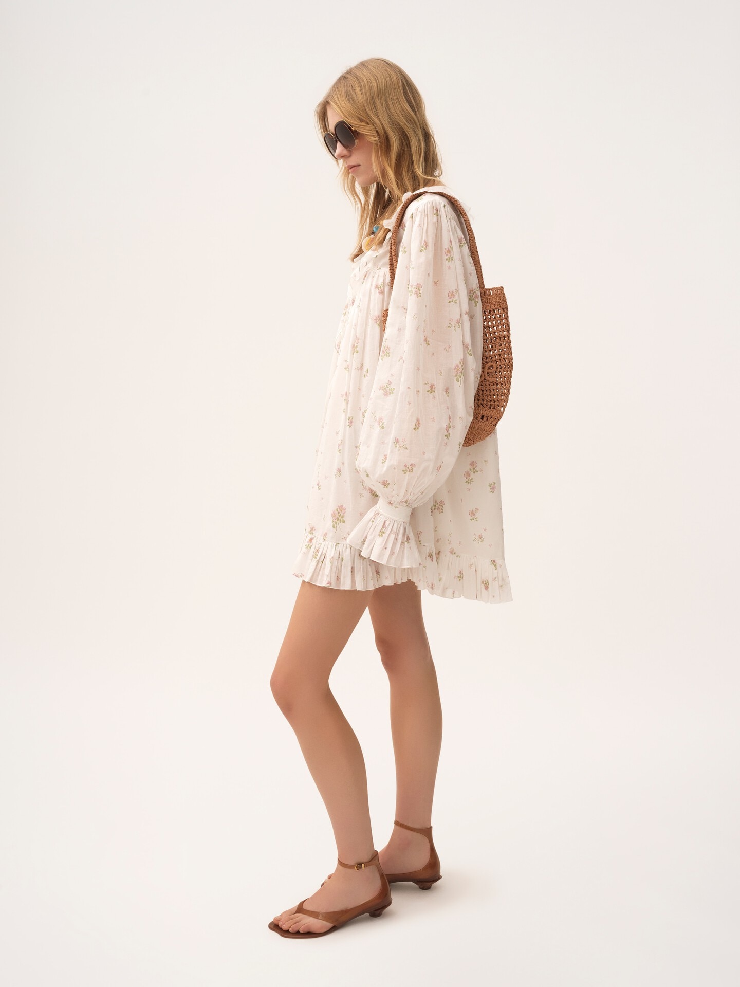 Bolso tote peque&ntilde;o Summer Banana de rafia - 8