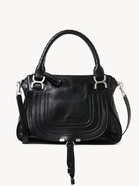 Sac Marcie en cuir brillant