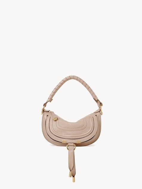 Minibolso de hombro Marcie de cuero suave