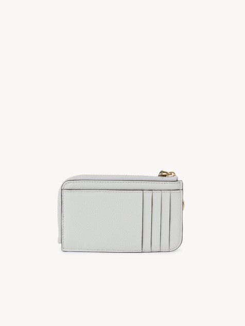 Alphabet wallet in grained leather