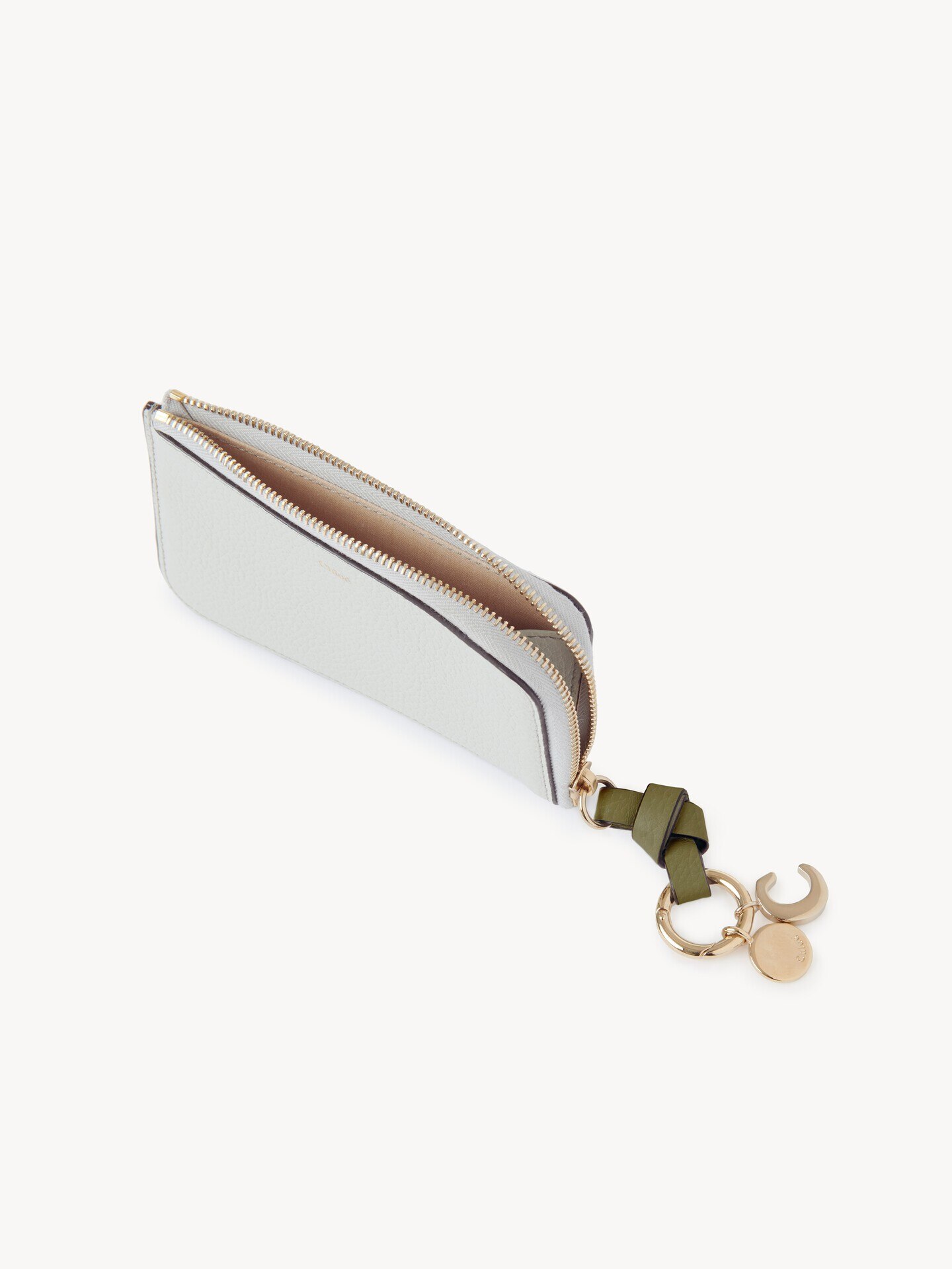 Alphabet wallet in grained leather - 5.0