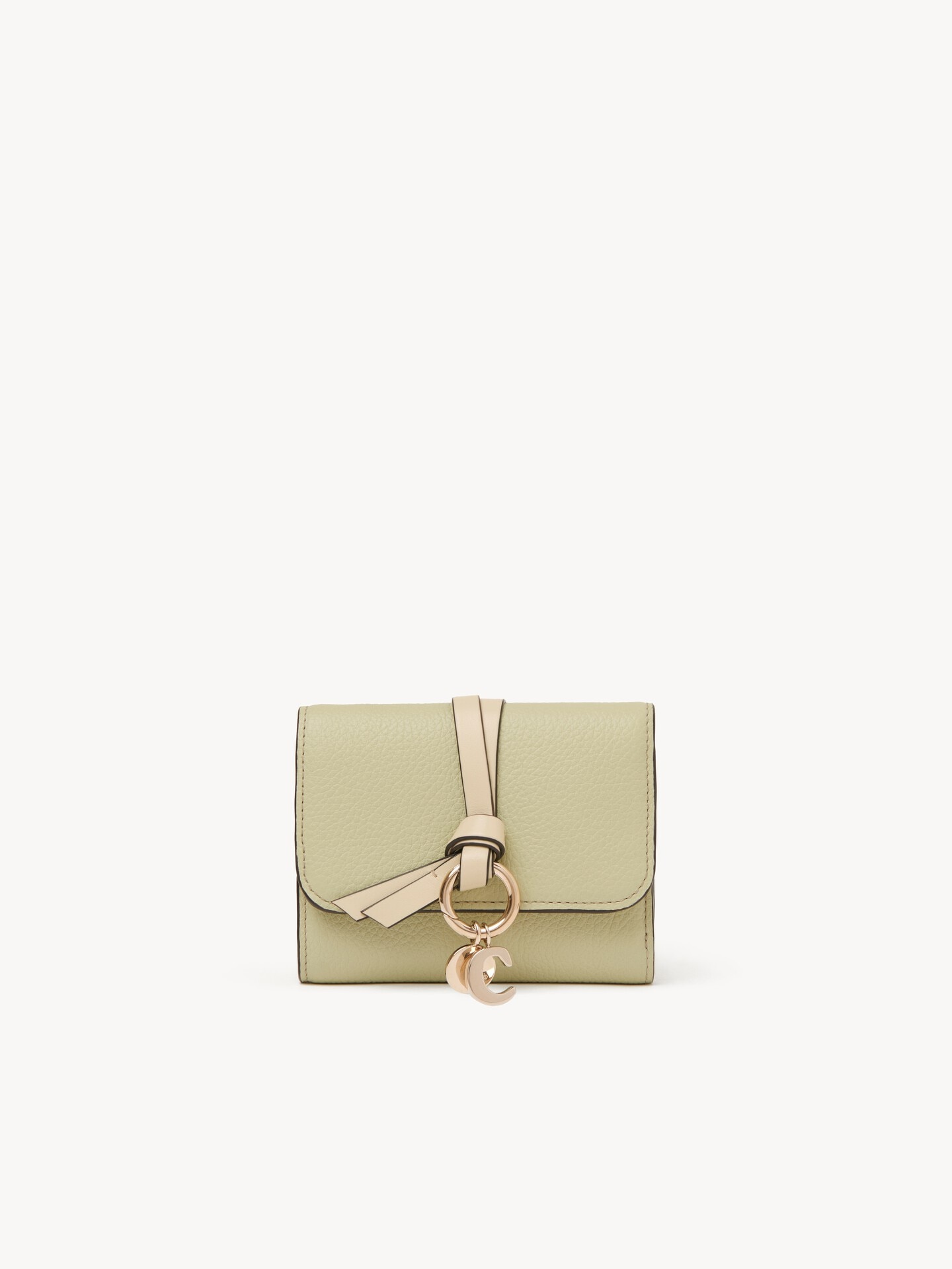 Small Alphabet tri-fold in grained leather - 1.0
