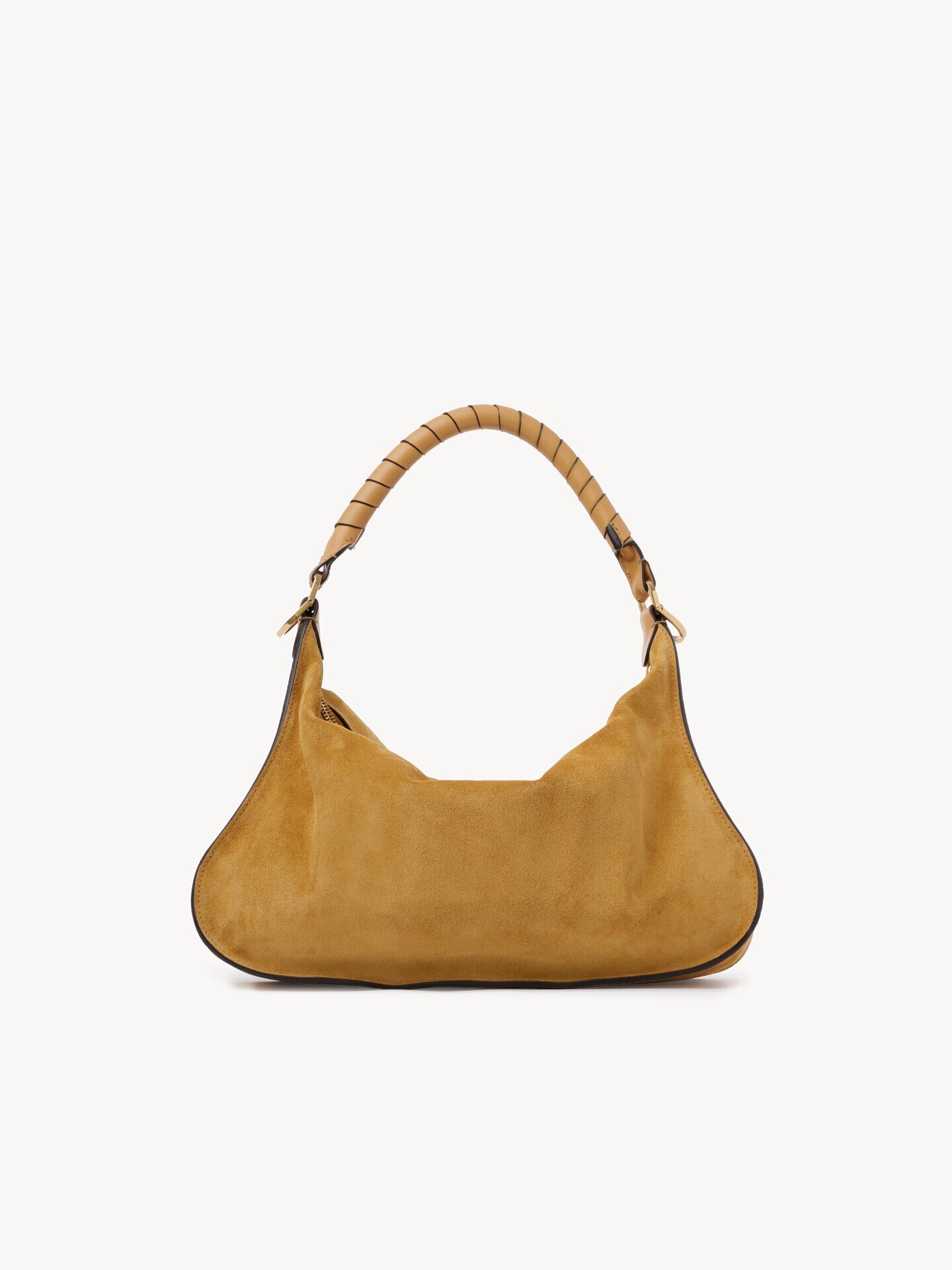 Kleine Marcie Schultertasche aus Veloursleder - 4.0