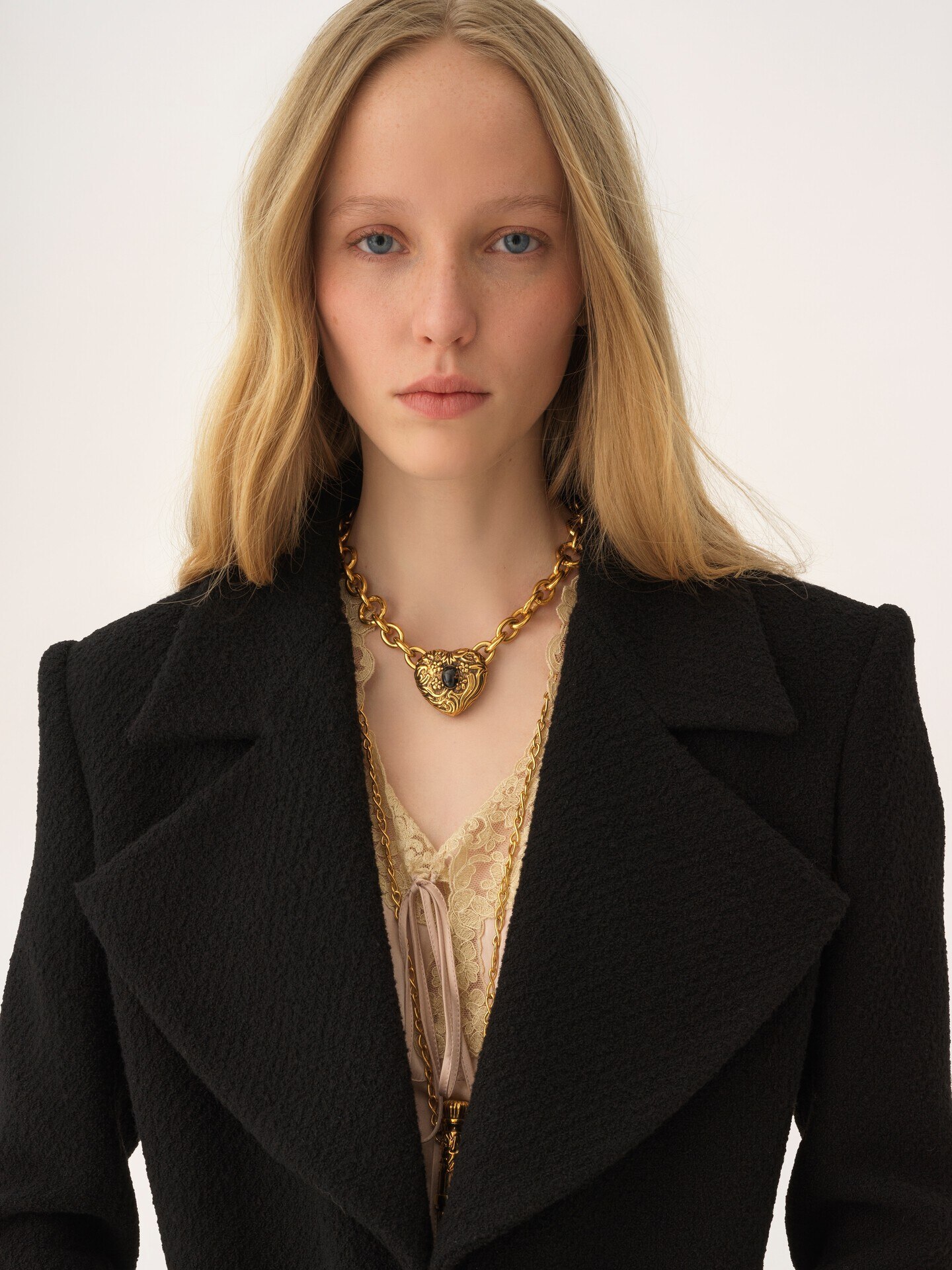 Riding coat in wool bouclette - 6