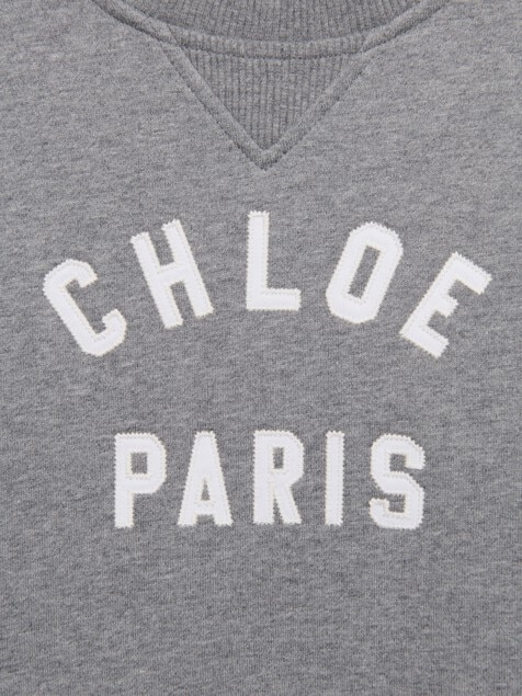 Kids' long-sleeve logo dress