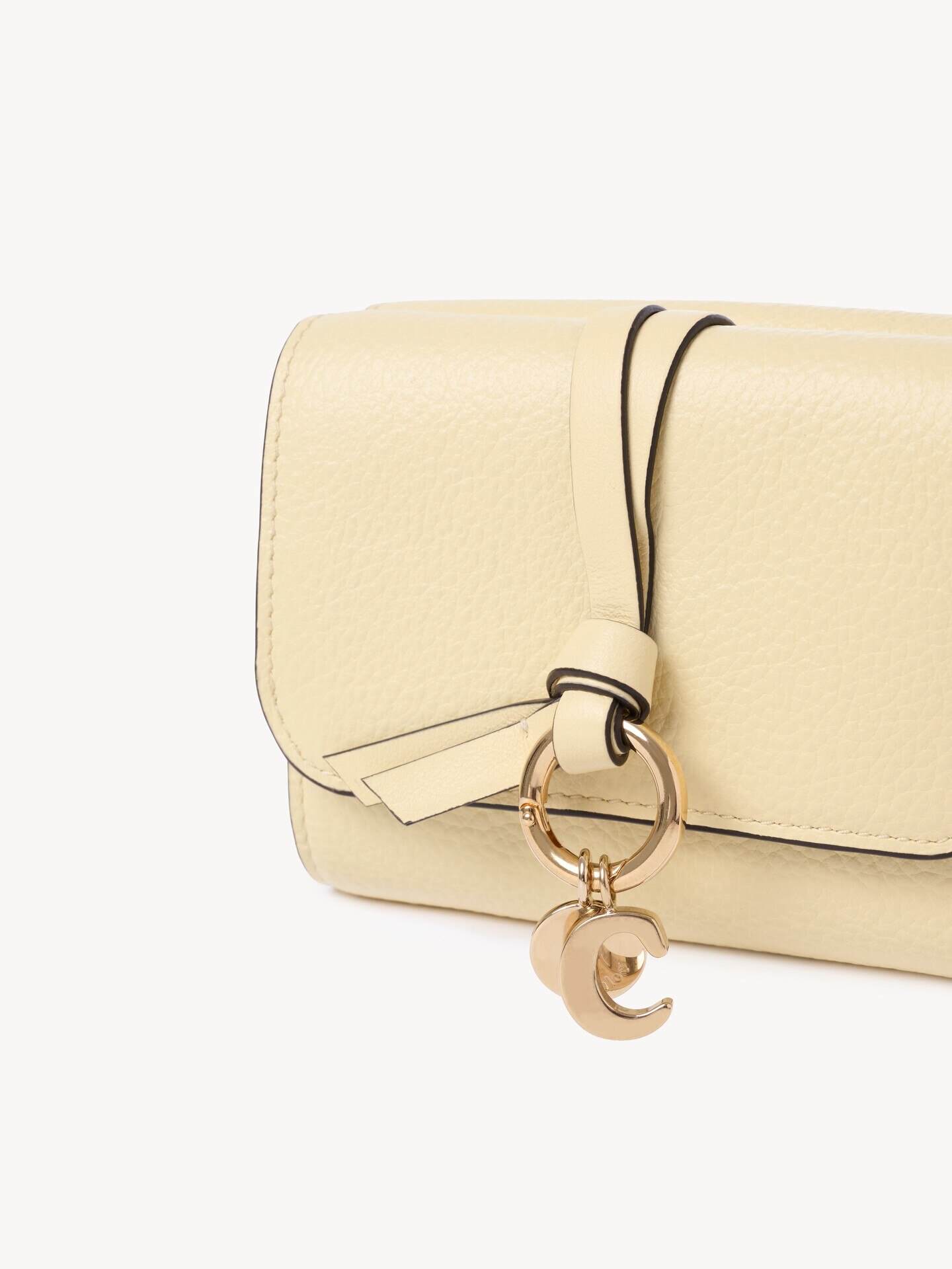 Small Alphabet tri-fold in grained leather - 6