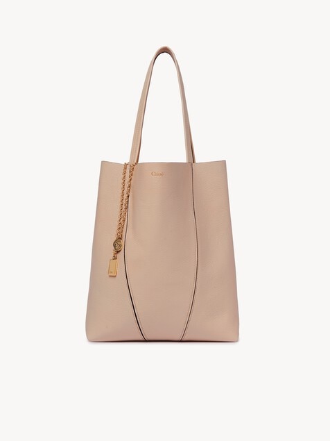 Chlo&eacute; Spin tote bag in grained leather